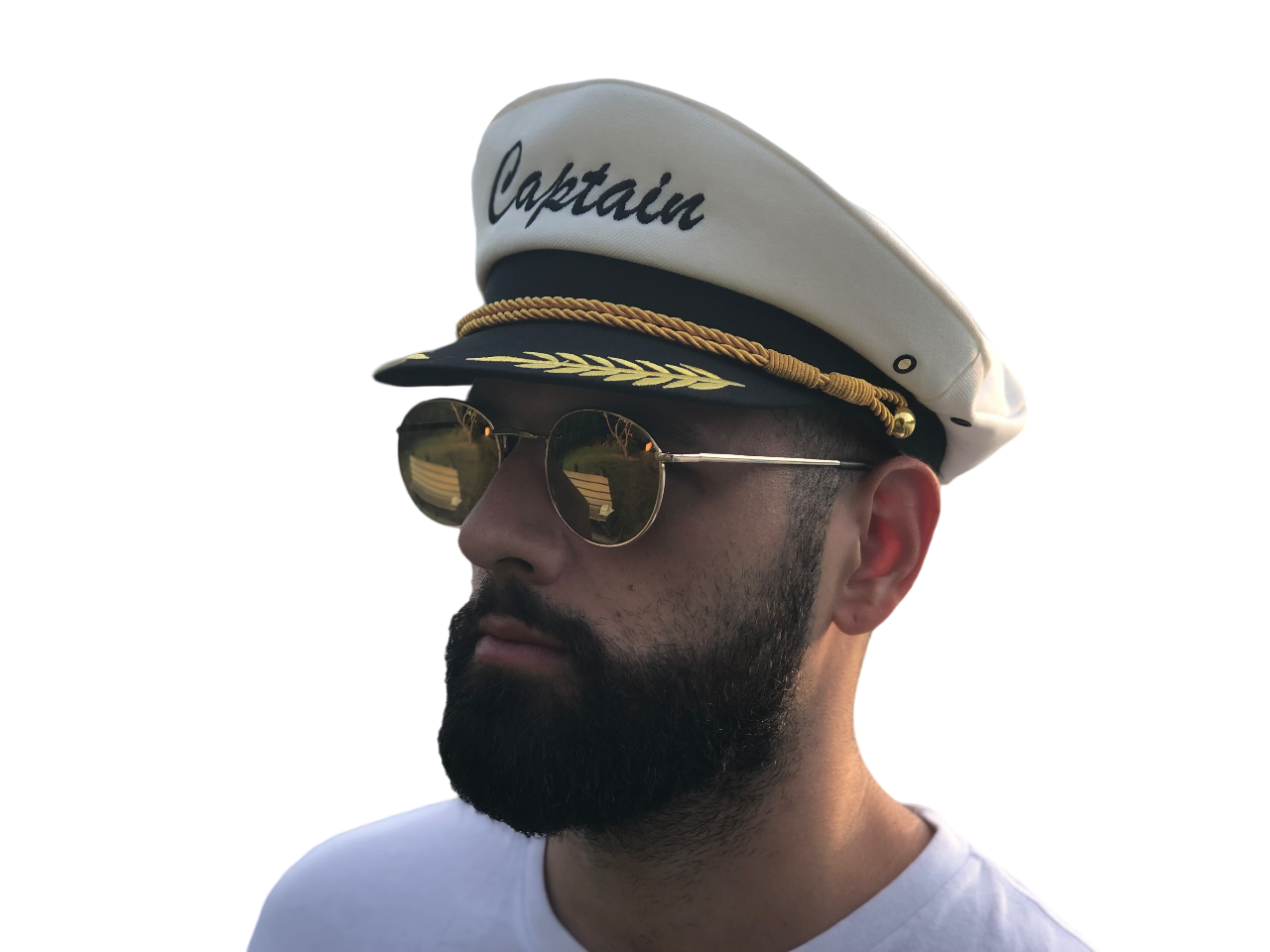 Custom Embroidery Captain Hats!